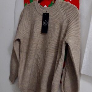 CASHMERE Camel Cognac Tone Softest Cashmere Wool NWT 🎁🛍️